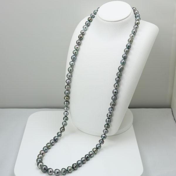 黒蝶パールネックレス SILVER 楽天市場】黒蝶パール 真珠 ネックレス シルバー 64.8g