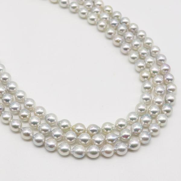 真珠 パール ネックレス あこや真珠 パールネックレス 7.5mm-8mm