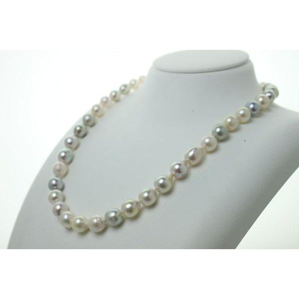 【大珠】本真珠　パール　アコヤ　ネックレス　約8.0mm 8.0mm アコヤ真珠ネックレス （ナチュラルホワイト） | Moon
