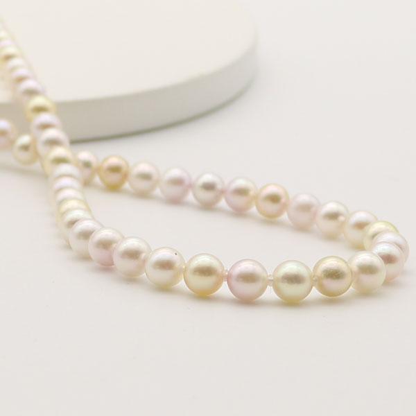 真珠 パール ネックレス あこや真珠 パールネックレス 6.5mm-7mm