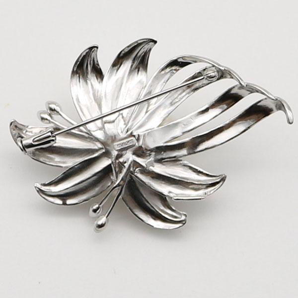 真珠 パール ブローチ あこや真珠 デザイン シルバー 7mm-7.5mm 7pcs