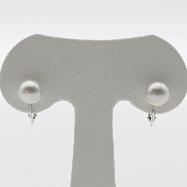 真珠 ネックレス セット アコヤ本真珠 7.5mm-8mm ナチュラル ブルー