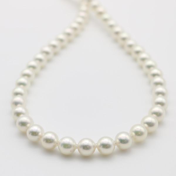真珠 パール ロング ネックレス あこや真珠 パールネックレス 7.5mm