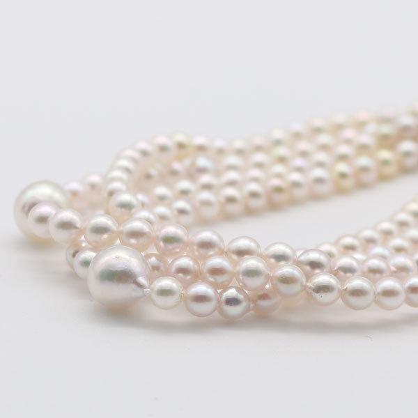 真珠 パール ロング ネックレス あこや真珠 パールネックレス 8.5mm