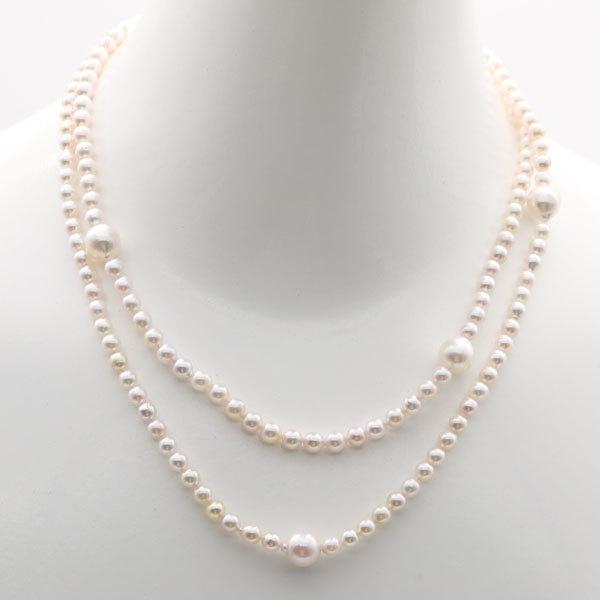 真珠 パール ロング ネックレス あこや真珠 パールネックレス 8.5mm 