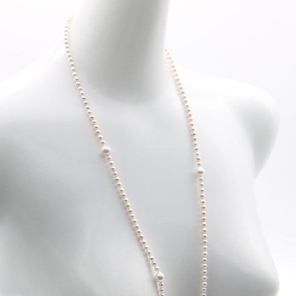 真珠 パール ロング ネックレス あこや真珠 パールネックレス 8.5mm