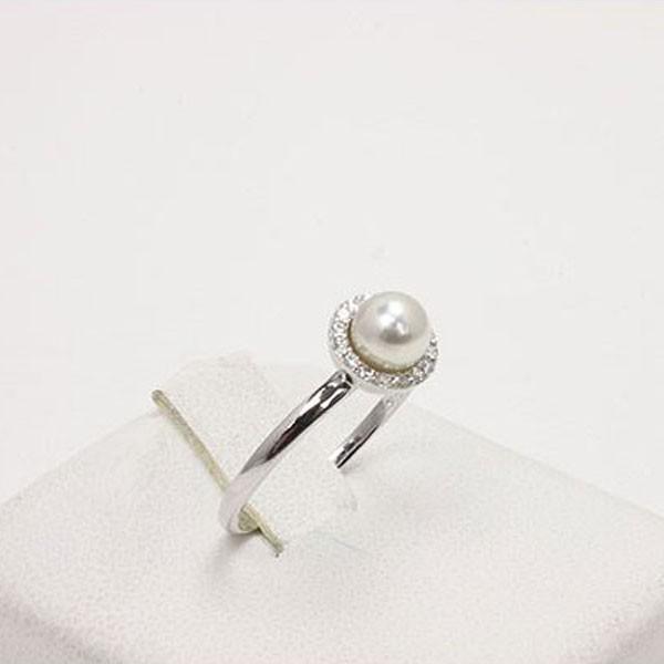 真珠 指輪 パール リング あこや真珠 4.5mm アコヤ真珠 ホワイトカラー  