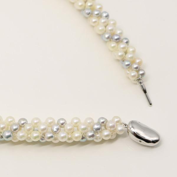 真珠 パール ネックレス あこや真珠 パールネックレス 4.5mm-7.5mm 5連 