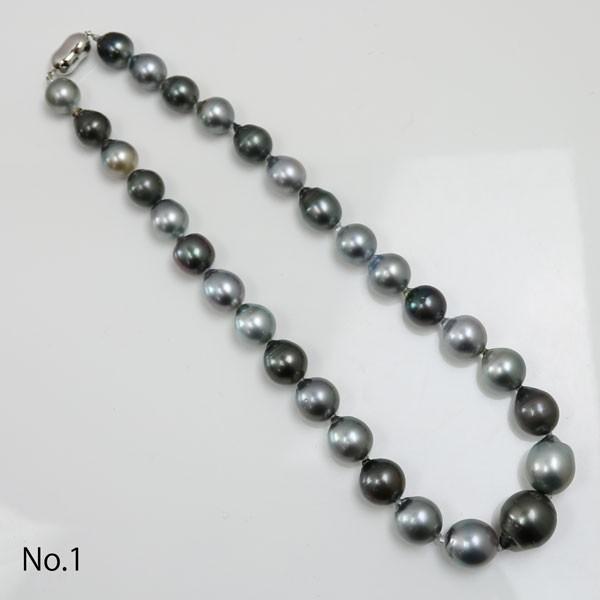 真珠 パール ネックレス 黒蝶真珠 パールネックレス 11mm-15mm
