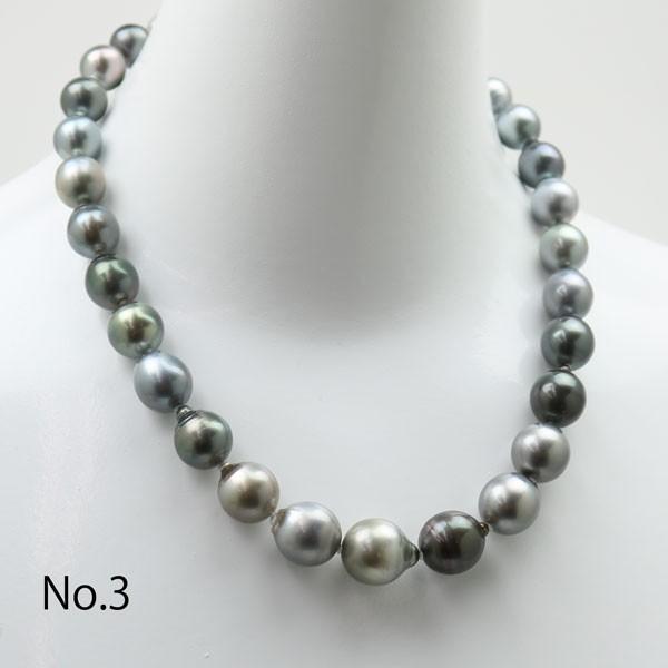 真珠 パール ネックレス 黒蝶真珠 パールネックレス 11mm-14mm 
