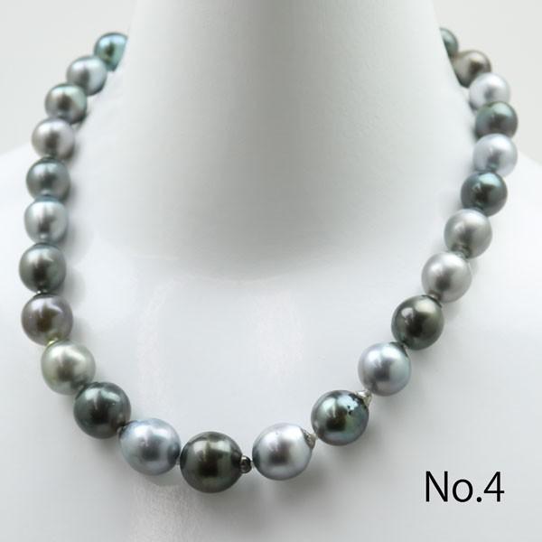 真珠 パール ネックレス 黒蝶真珠 パールネックレス 11mm-14mm