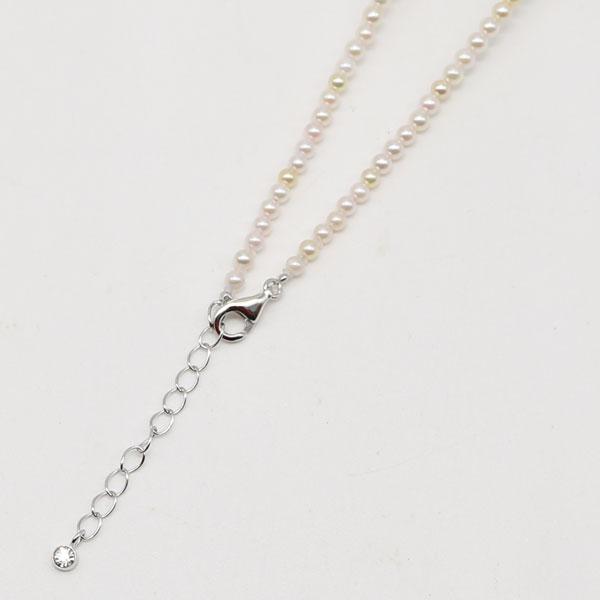 美品✨ ベビーパール 3m-3.5mm ネックレス パール 本真珠 シルバー金具 真珠 パール ネックレス あこや真珠 パールネックレス 3mm-3.5mm