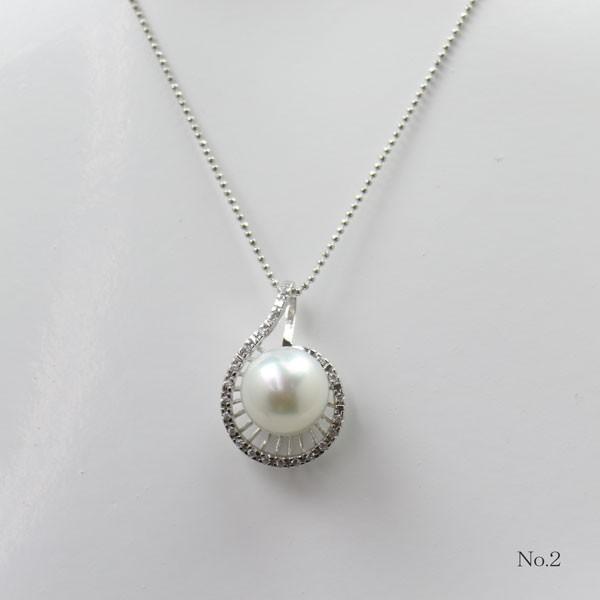 真珠 パール ネックレス 南洋白蝶真珠 ペンダント 13mm-14mm