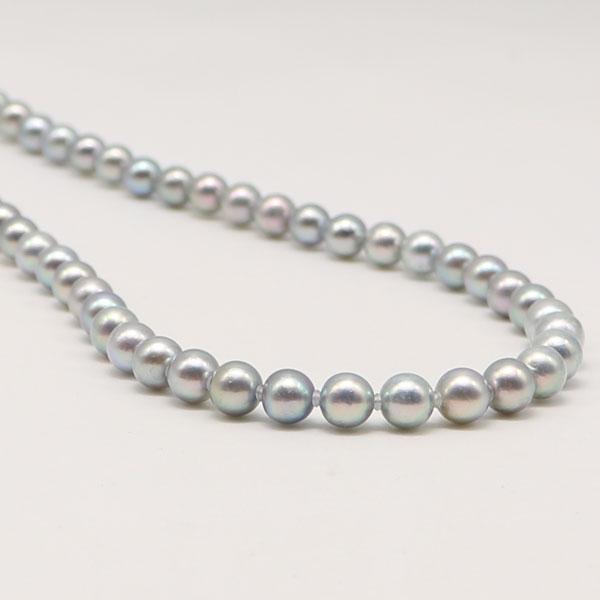 【テリ強✨】本真珠 ネックレス パール あこや　約6.5mm ラウンド 真珠 パール ネックレス あこや真珠 パールネックレス 6.5mm-7mm