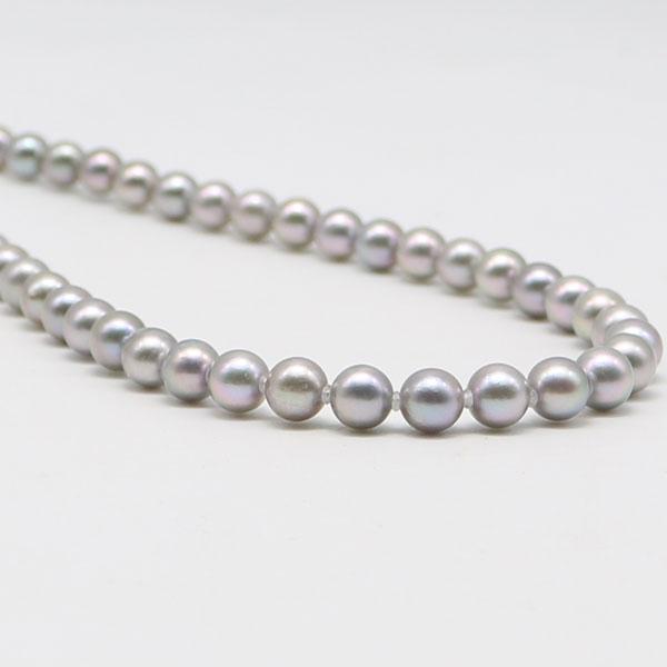真珠 パール ネックレス あこや真珠 パールネックレス 6.5mm-7mm 
