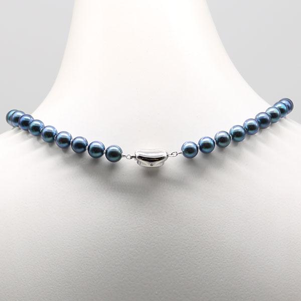 真珠 パール ネックレス あこや真珠 パールネックレス 8mm-8.5mm 黒