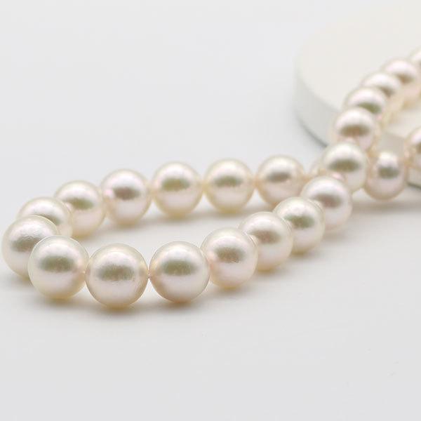 花珠真珠 ネックレス あこや真珠 パール 10mm-10.9mm ホワイトカラー 