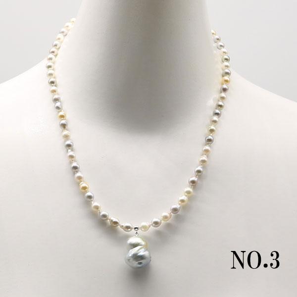 真珠 ネックレス パール アコヤ真珠5mm-5.5mmネックレス バロック