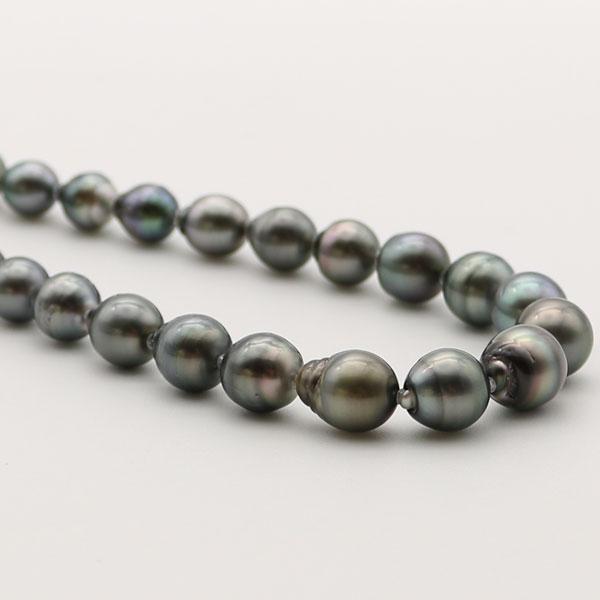 【大珠】黒蝶真珠　ネックレス　南洋　バロック　約9.5-14.0mm 楽天市場】13mm 黒蝶真珠 ネックレス 鑑別書付 13ミリ大珠の気品