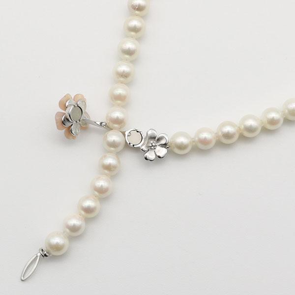 真珠 パール ネックレス あこや真珠 ロングパールネックレス 7.5mm-8mm