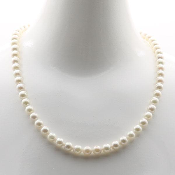 真珠 パール ネックレス あこや真珠 ロングパールネックレス 7.5mm-8mm 