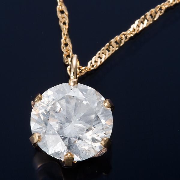 驚きの価格が実現！ aries-sptK18 0.7ctダイヤモンドペンダント/ネックレス スクリューチェーン（鑑定書付き） ネックレス、ペンダント