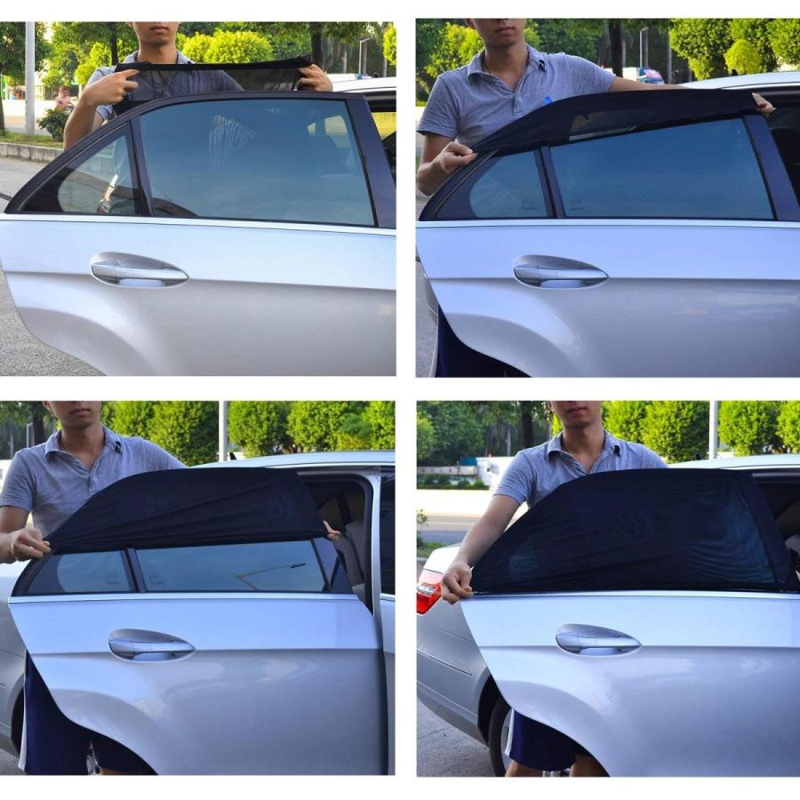 Tfy 車 サイド窓 サンシェード 赤ちゃん 子供を日焼けから守る 二層メッシュ日除け ほとんどの車に対応 ジープ フォード シボレー ビュ エアリーズ 通販 Yahoo ショッピング