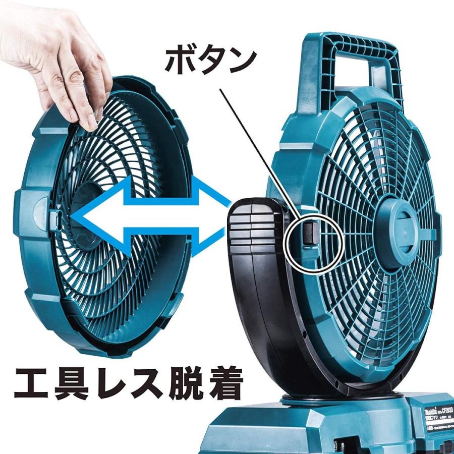 人気ブランド マキタ Makita 充電式ファン本体のみ 白 CF202DZW
