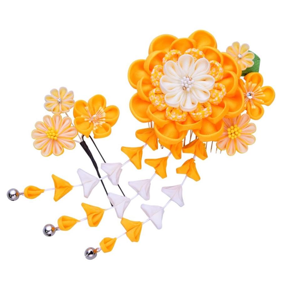 当店限定 七五三 髪飾り 2点セット つまみ細工 黄色 イエロー 成人式 浴衣 卒業式 結婚式 かんざし 簪 髪かざり ゆかた 浴衣 通販 送料無料 早い者勝ち Www Yalaphone Com