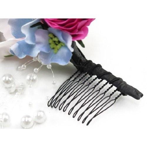 七五三 こども浴衣に Sumika オリジナル 手作りの髪飾り 淡ピンク ローズにパールシャワー Smk429 Sagaretxe Net