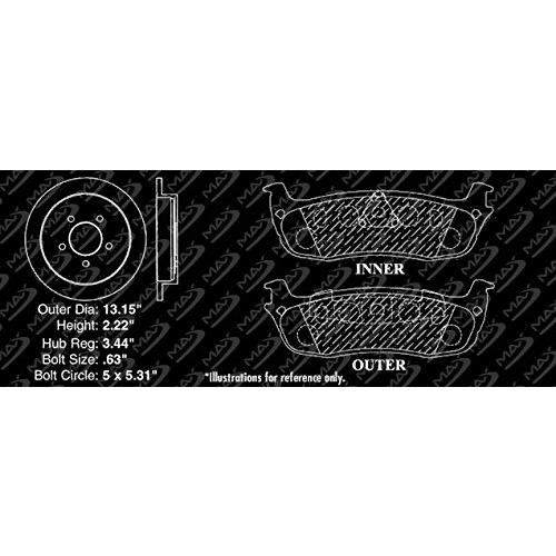 【〜6/6まで出品】 【リア】 カーボンセラミックパッド付Max Brakes Premium XDSローターKT 072632 【1058373048】(36972円)