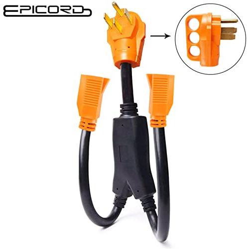 買いお値下 Epicord RV Cord RV Yアダプタコード50 Aオスプラグ (14-50 P) -2メスコネクタ (50 M 152 F)