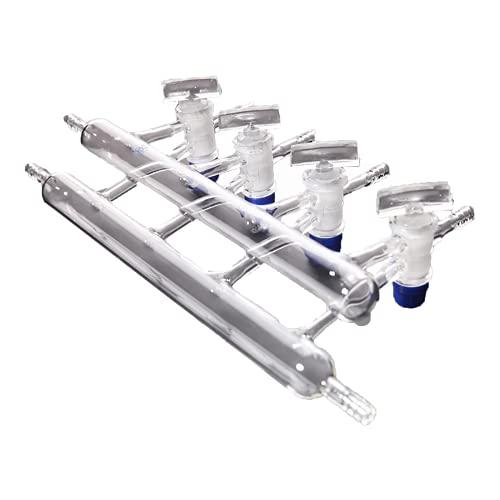 YUCHENGTECH Double Bank Vacuum Gas Distributor Glass Manifold Vacuum