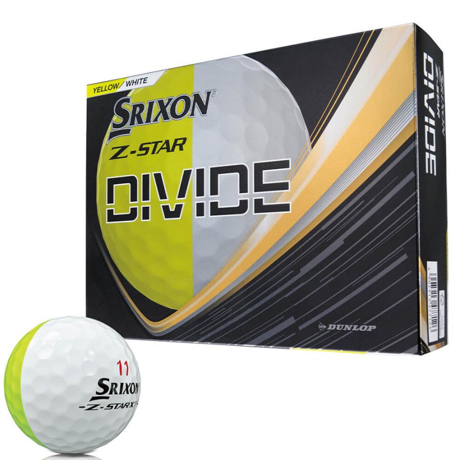 Srixon Z-STAR DIVIDE イエロー/ホワイト 2ダース+9個 【公式通販】