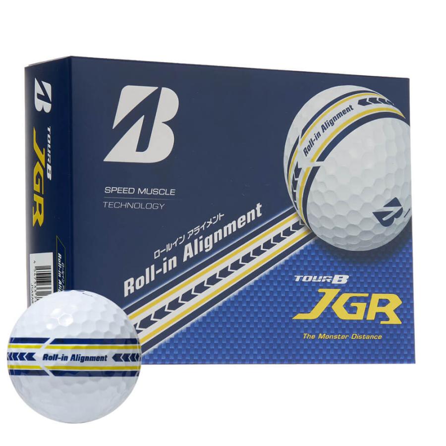 新作 2026年モデル ブリヂストン TOUR B JGR Roll-in Alignment ツアーB ジェイジーアール ゴルフボール 1ダース（12球入り）　ロールインアライメント ホワイト
