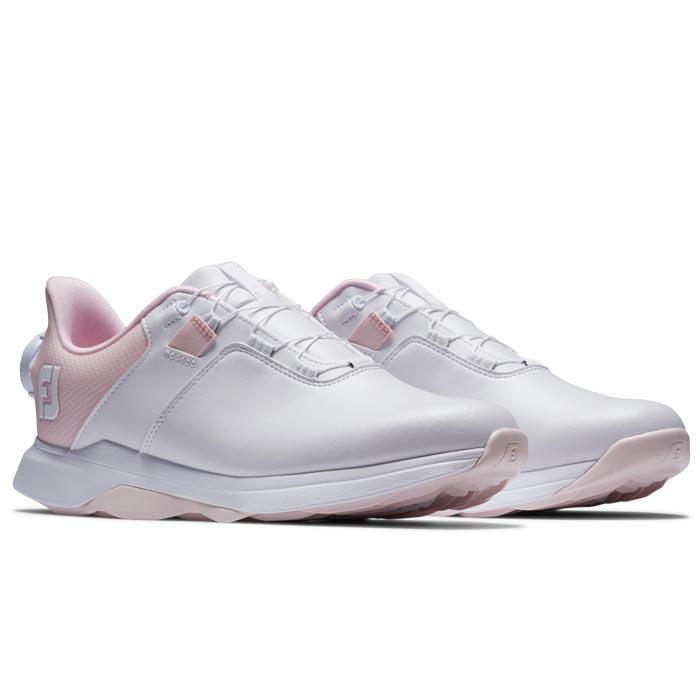 【レディース】フットジョイ 98207 プロライト ボア スパイクレス ゴルフシューズ ホワイト×ピンク FootJoy（フットジョイ） セール♪ レディース FJ PROLITE BOA