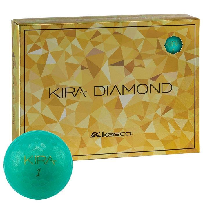 KIRA DIAMOND ゴルフボール ２ダースセット（ターコイズ） kasco 2024年モデル キャスコ KIRA DIAMOND 2 キラ ダイヤモンド