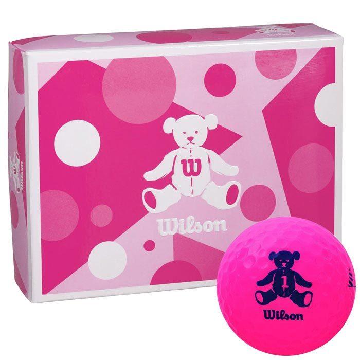 ウィルソン Wilson ベア BEAR 4 ゴルフボール 1ダース 12球入り ピンク 有賀園 ゴルフ｜arigaen