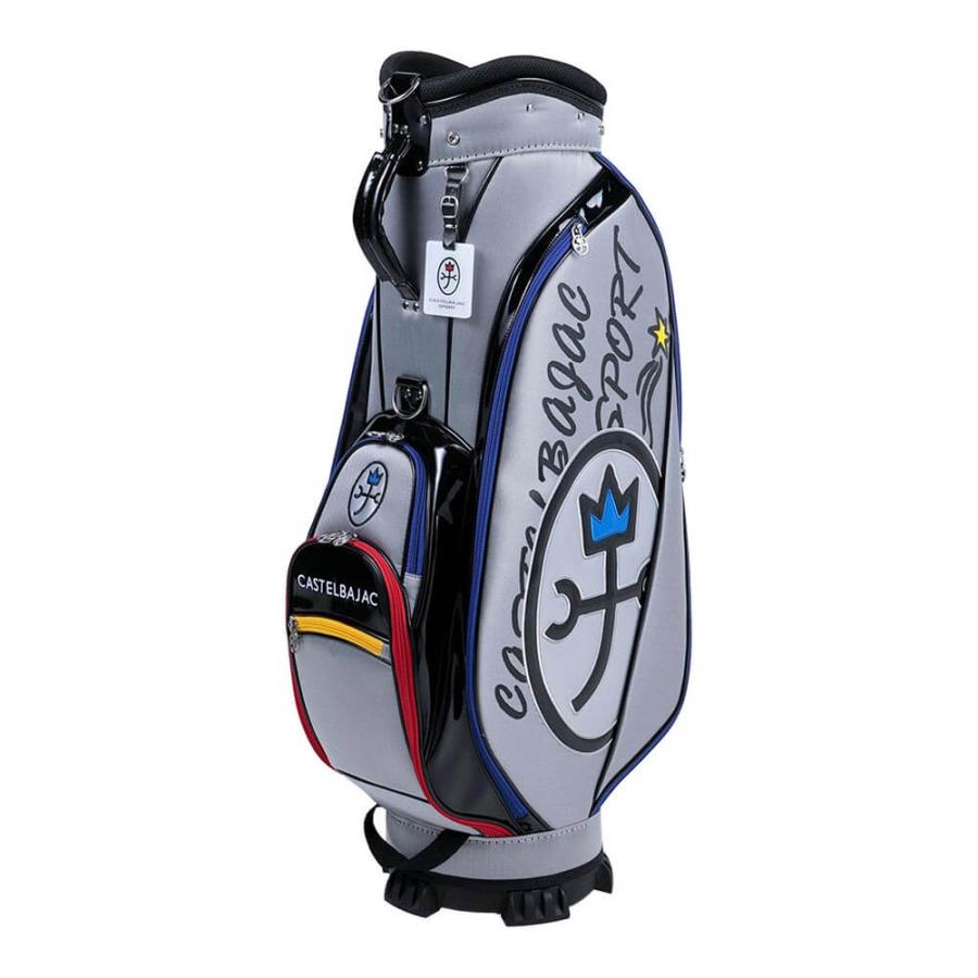 カステルバジャック　メンズ ロゴデザイン キャディバッグ CBC036 SI シルバー [2025年モデル] CASTELBAJAC SPORT 2025年モデル カステルバジャック メンズ ロゴ