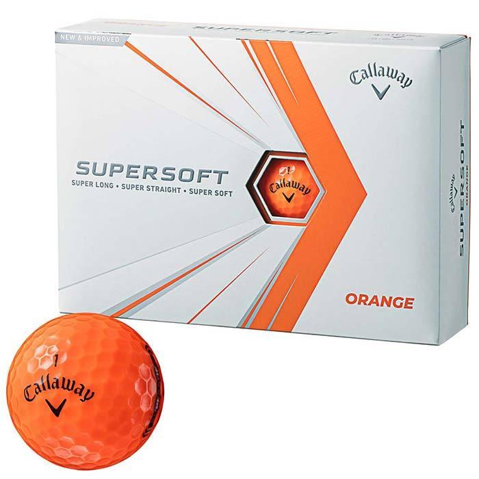 2021年モデル キャロウェイ スーパーソフト SUPERSOFT ゴルフボール 1ダース 12球入り オレンジ 有賀園 ゴルフ 最大52％オフ！