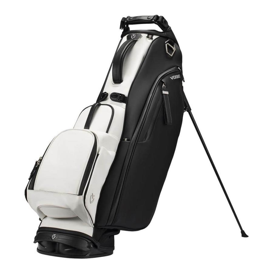 Vessel キャディバッグ black/White VESSEL ヴェゼル メンズ PLAYER 5.0 Tuxedo SINGLE プレイヤー5.0