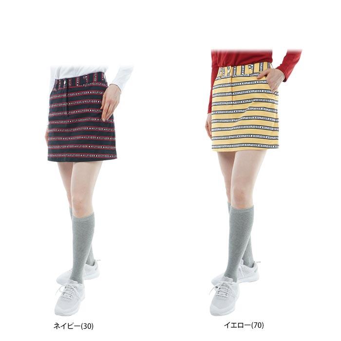 [48％OFF] トミー ヒルフィガー ゴルフ　レディース ロゴボーダー柄 ストレッチツイル スカート THLA353 [2023年秋冬モデル] TOMMY HILFIGER（トミー・ヒルフィガー） セール♪ トミー