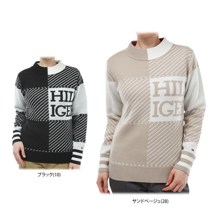 トミーヒルフィガーゴルフ(  GOLF)ゴルフウェア 長袖 ジャガードボトルネックセーター THLA… TOMMY HILFIGER（トミー・ヒルフィガー） セール♪ トミー