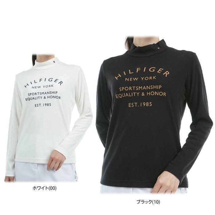 [30％OFF] トミー ヒルフィガー ゴルフ　レディース 起毛生地 ロゴプリント 長袖 モックネックシャツ THLA486 [2024年秋冬モデル] TOMMY HILFIGER（トミー・ヒルフィガー） セール♪ トミー