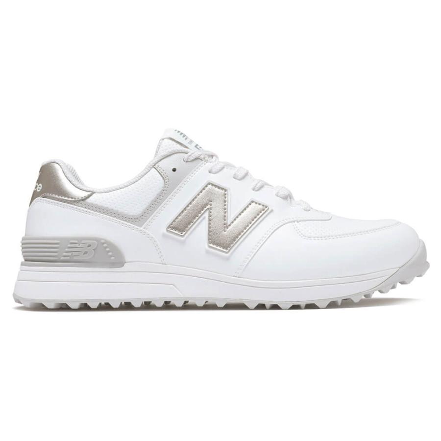 新作 2026年モデル ニューバランス ユニセックス 574 v4 スパイクレス ゴルフシューズ UG574 D4 WHITE/SILVER ゴルフ_1