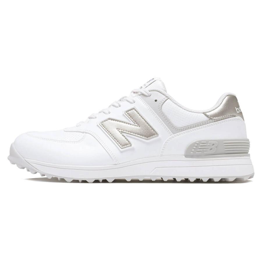 新作 2026年モデル ニューバランス ユニセックス 574 v4 スパイクレス ゴルフシューズ UG574 D4 WHITE/SILVER ゴルフ_3