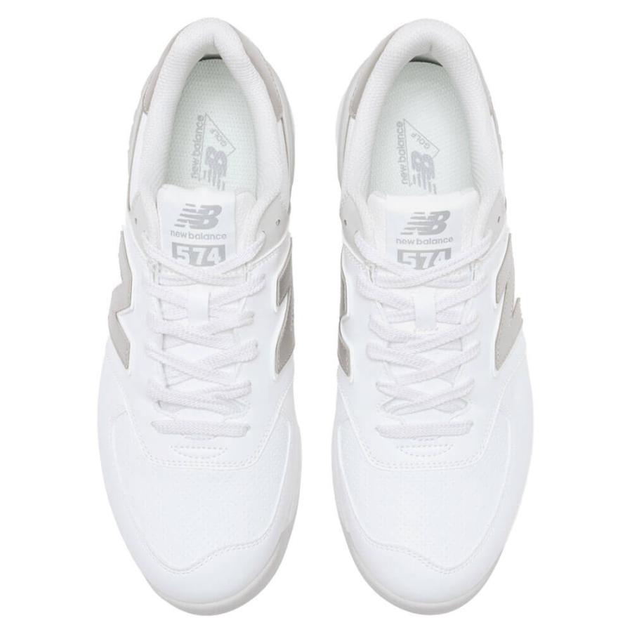 新作 2026年モデル ニューバランス ユニセックス 574 v4 スパイクレス ゴルフシューズ UG574 D4 WHITE/SILVER ゴルフ_4