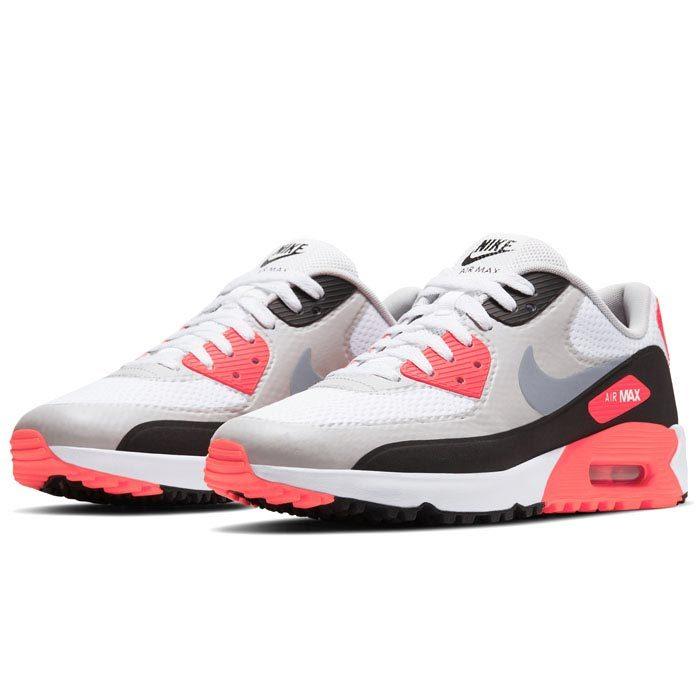 21年モデル ナイキ メンズ Air Max エア マックス 90 G ゴルフシューズ Cu9978 103 ホワイト ブラック ニュートラルグレー クールグレー インフラレッド23 有賀園ゴルフモール A Net 通販 Paypayモール