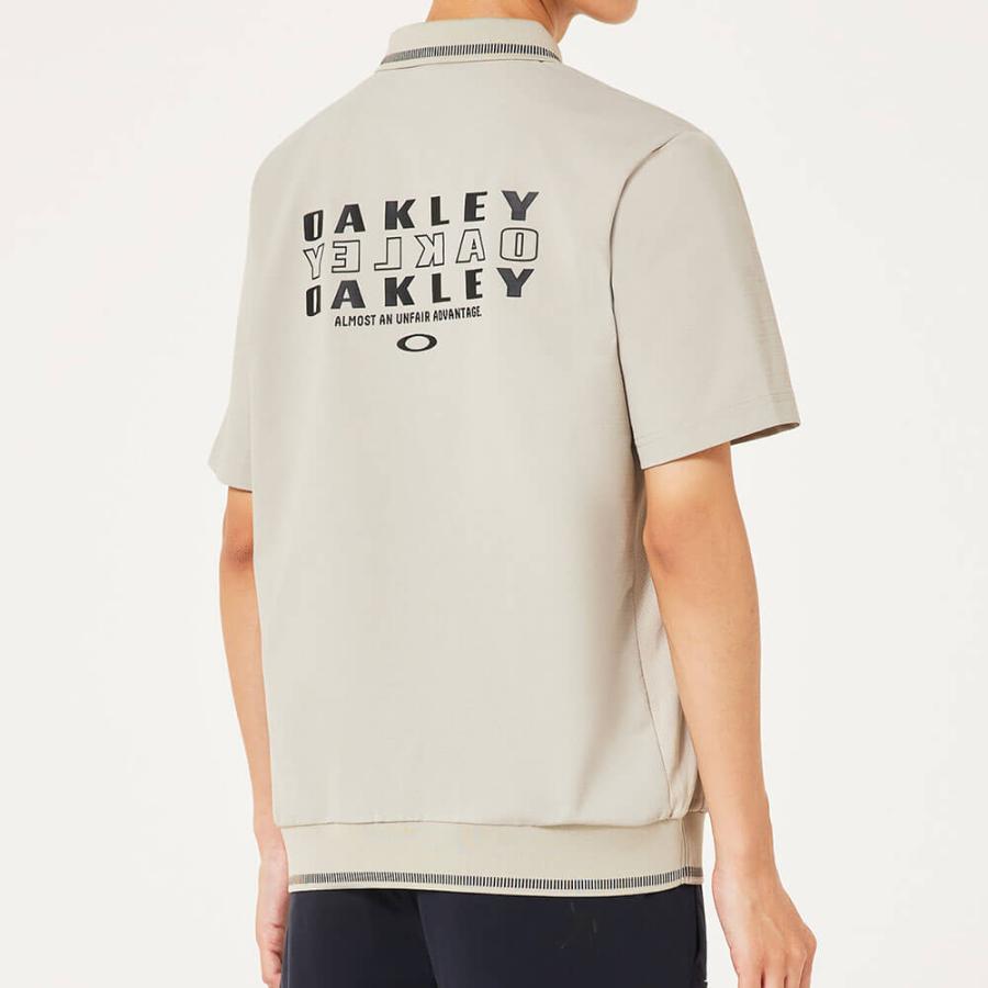 OAKLEY（オークリー） セール♪ メンズ ロゴプリント 半袖 リブ衿