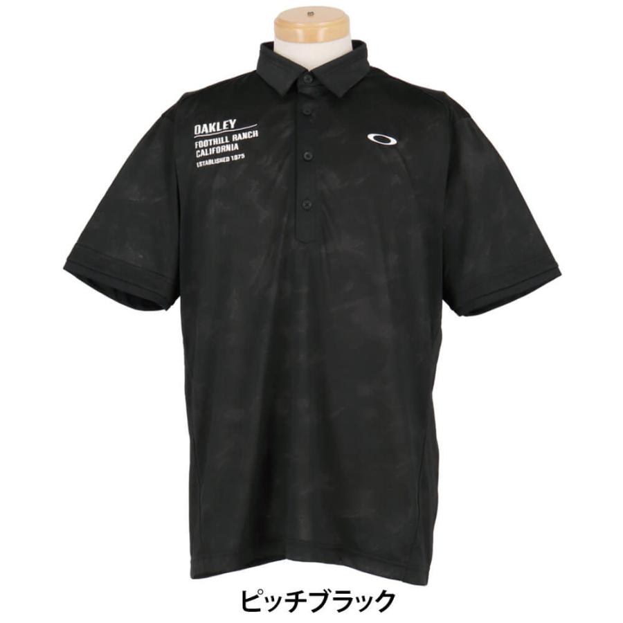 OAKLEYゴルフウェア ポロシャツ FOA409093【2026年春夏モデル】 OAKLEY（オークリー） セール♪ 新作 メンズ ロゴ刺繍 半袖 ポロシャツ
